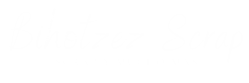 Logo de Bihotzez Scrap, un espacio creativo donde el scrapbooking y el bienestar se unen para inspirar y acompañar.