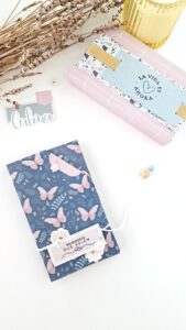 cajita de scrapbooking creada con la colección Mi Calma de Bihotzez Scrap