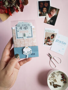 Mini álbum con sobres creado con la colección Mi calma.