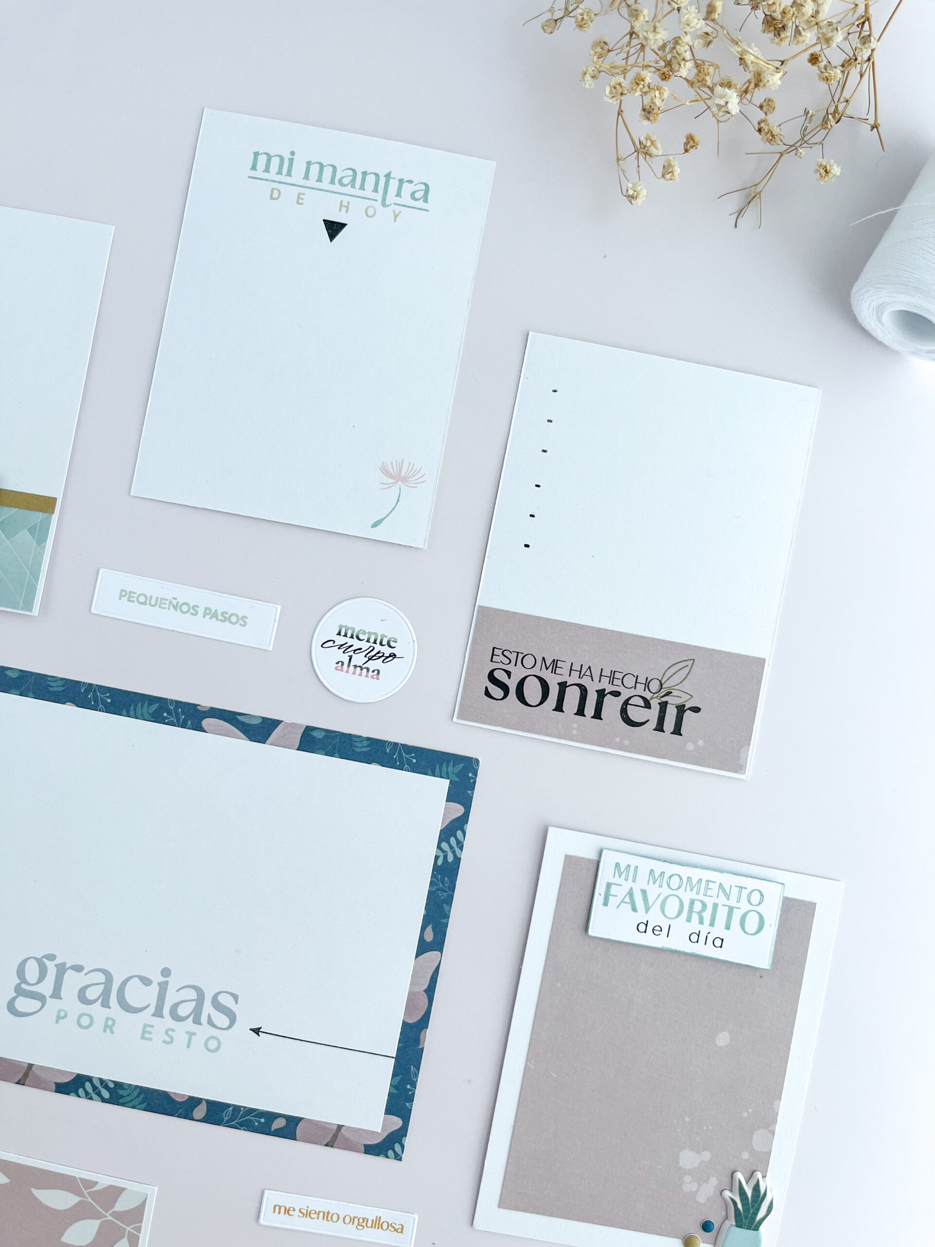 Sellos acrílicos Gratitud y Bilbo de Bihotzez Scrap, colección que une gratitud, emociones y cultura vasca.