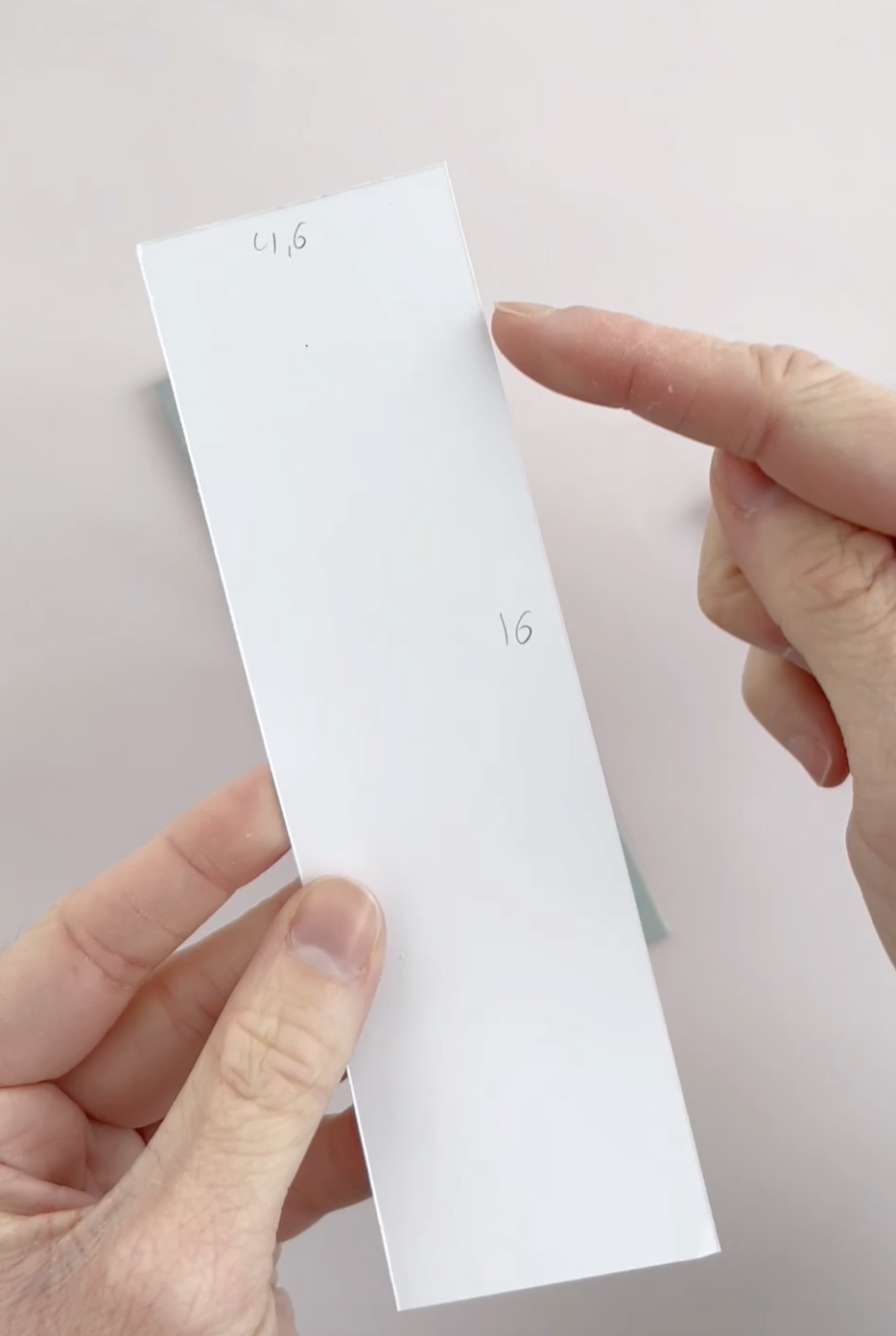 marcapaginas bolsillo scrapbooking con ventana