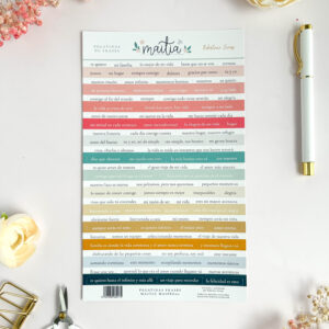 Pegatinas de frases en castellano de la colección Maitia de Bihotzez Scrap