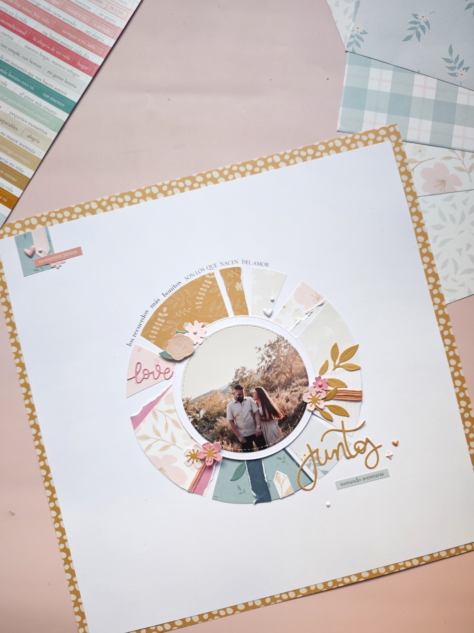 Layout scrapbooking con Maitia Esther myscrap_blue Bihotzez Scrap