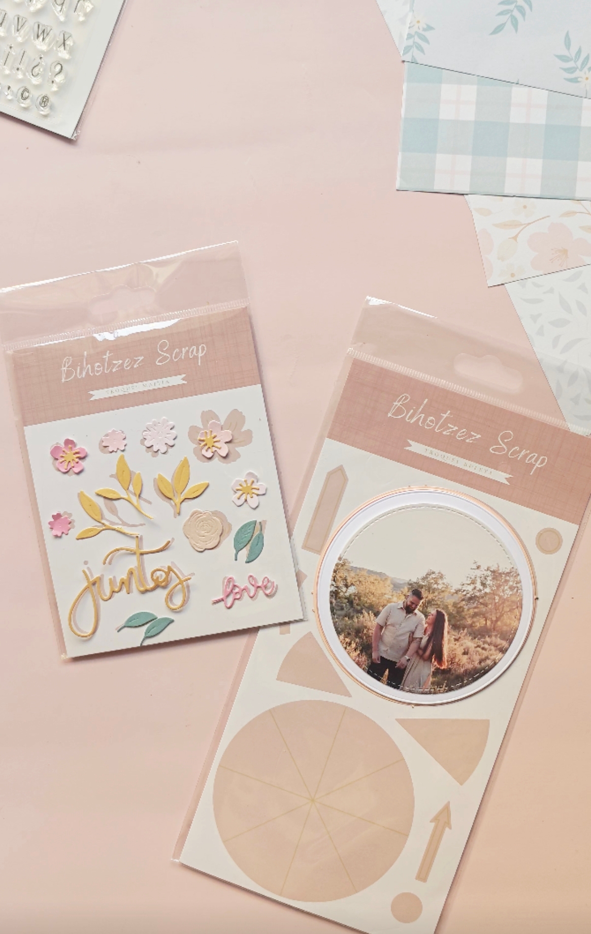 layout scrapbooking  con la colección de scrapbooking Maitia de Bihotzez Scrap