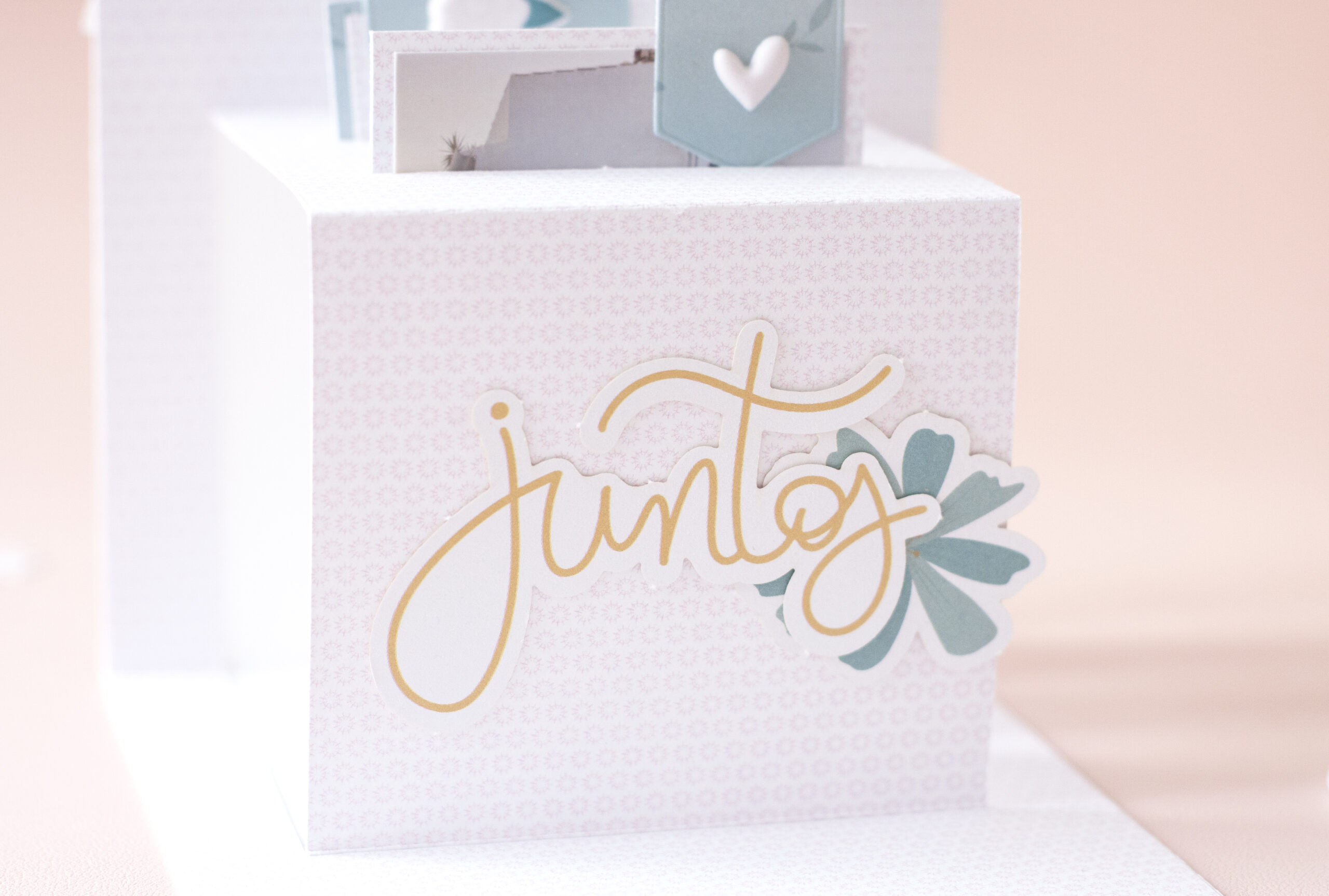 decoración del interior tarjeta pop up handmade