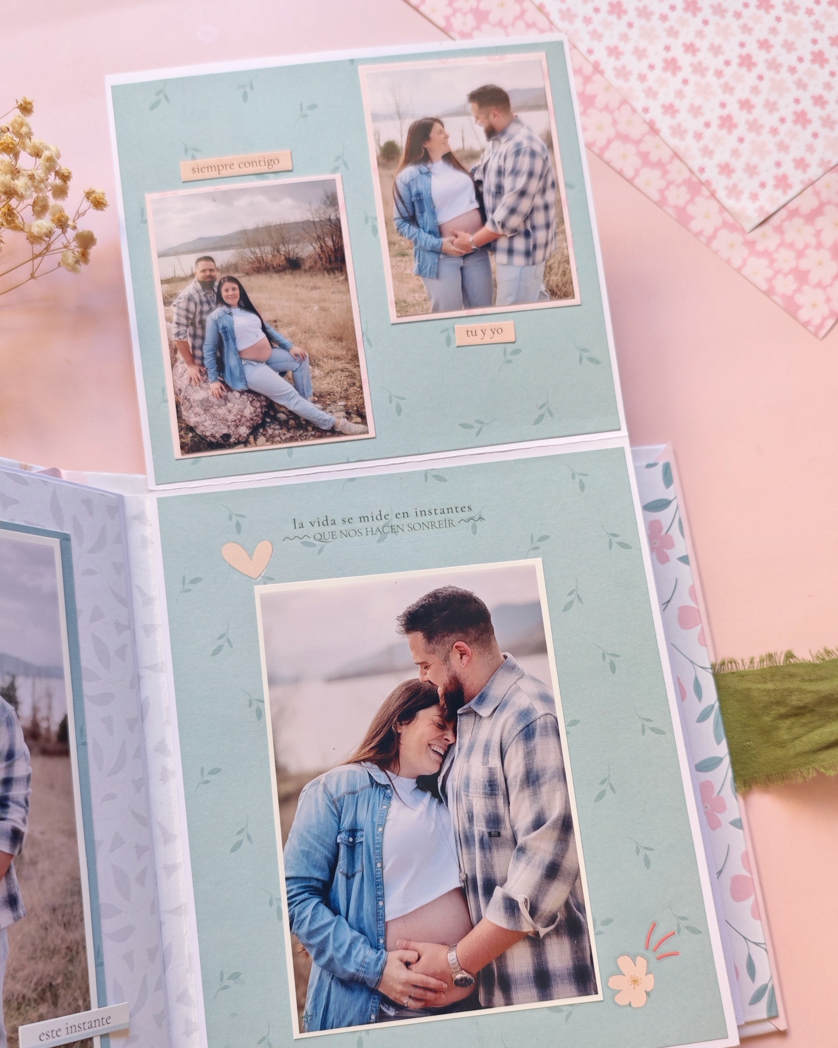 álbum scrapbook encuadernación en espina colección Maitia Bihotzez Scrap