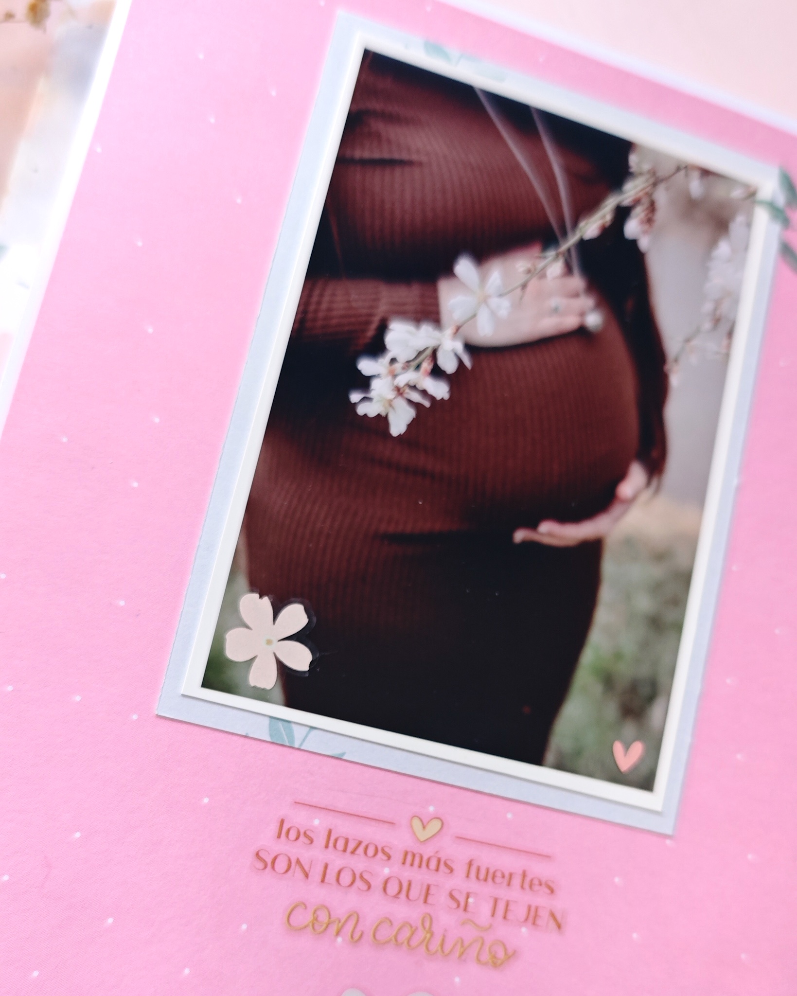 páginas mini álbum scrap detaller rubons