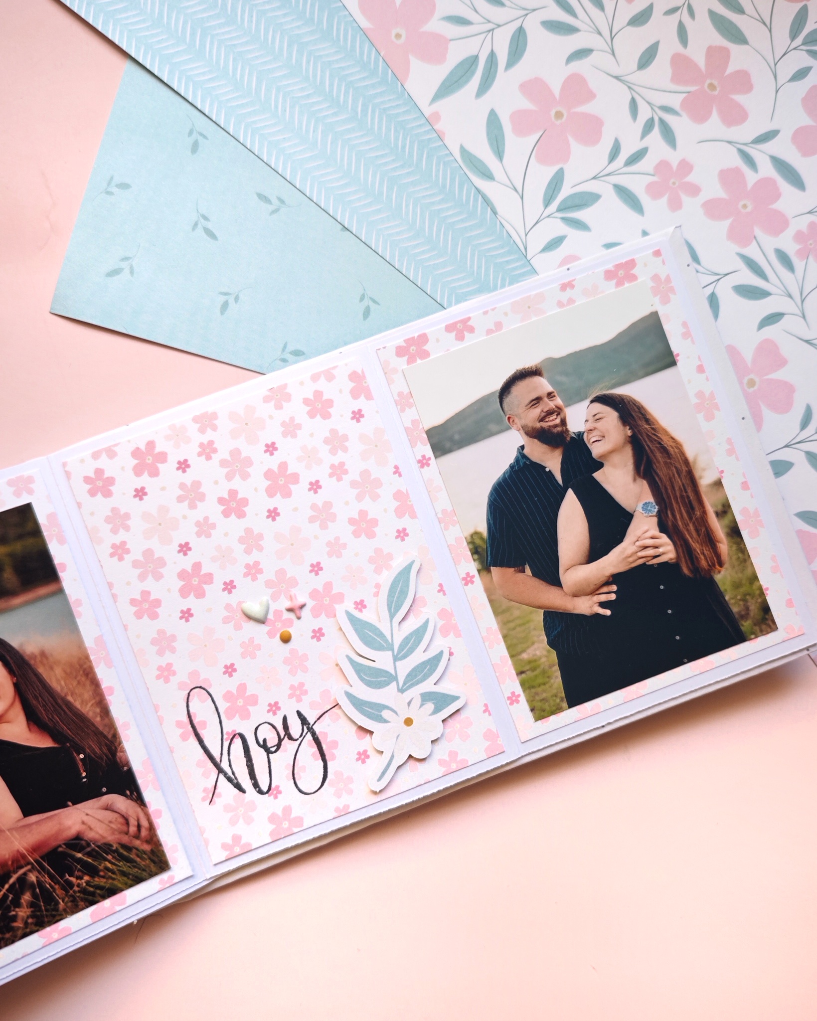 estructura mini álbum scrapbooking paso a paso