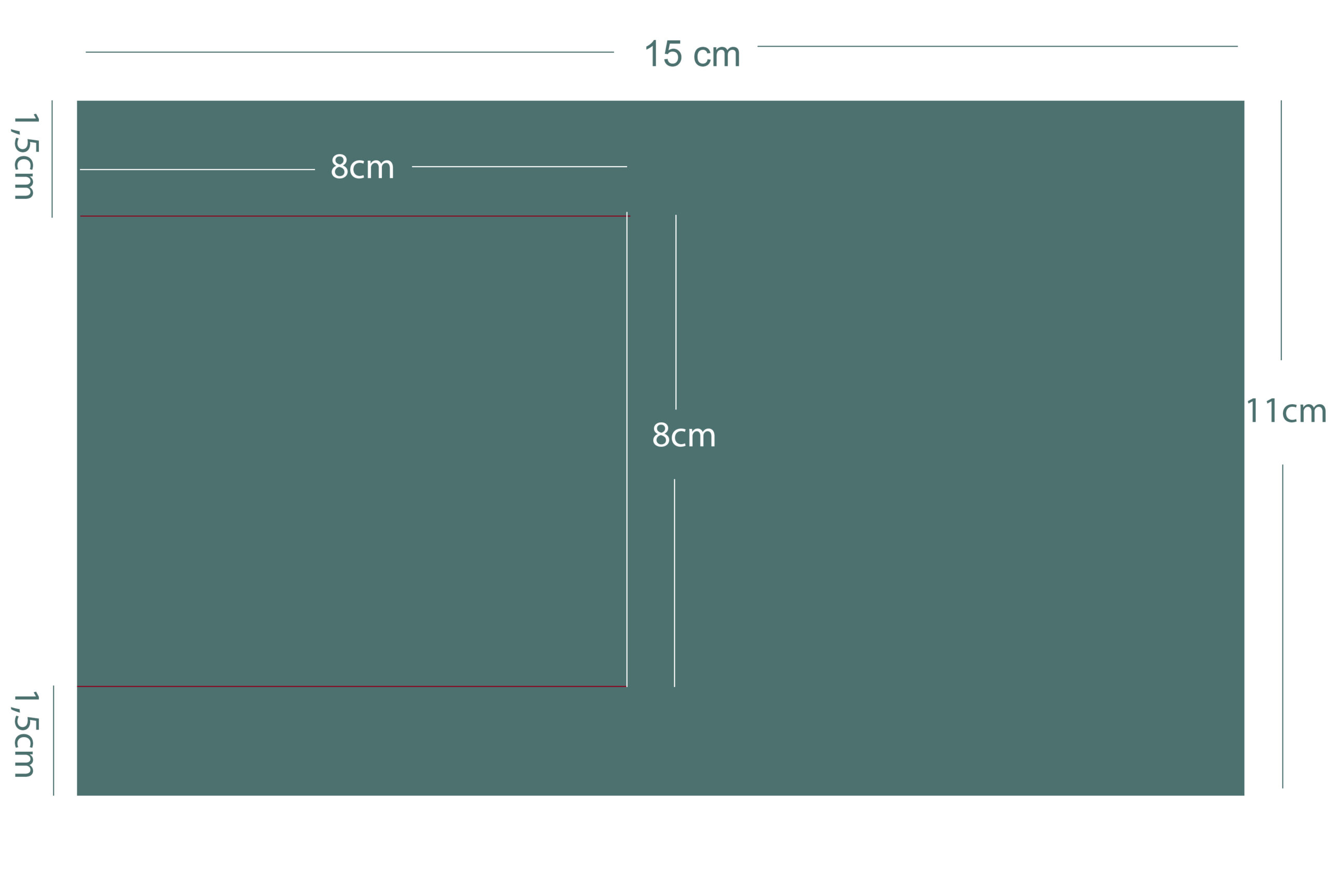 medidas mecanismo tarjeta pop up scrapbooking