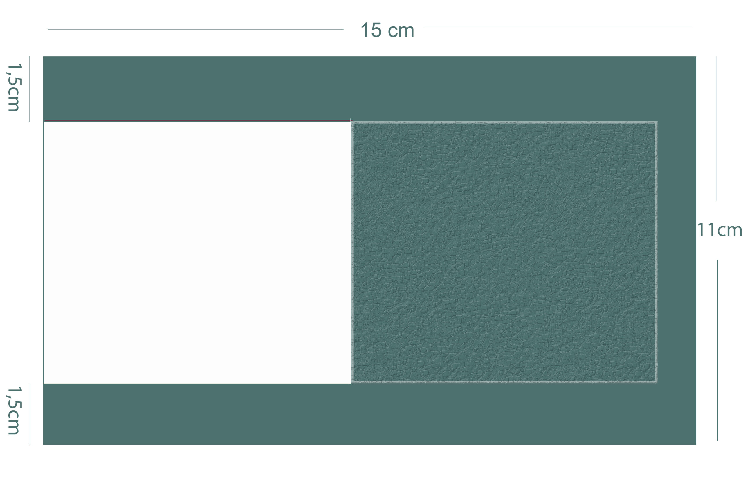 medidas mecanismo tarjeta pop up scrapbooking