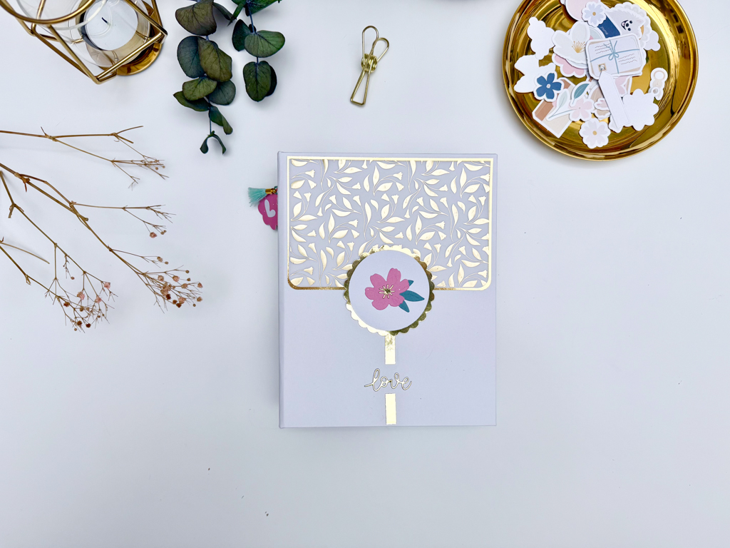 album scrapbooking elegante portada colección maitía