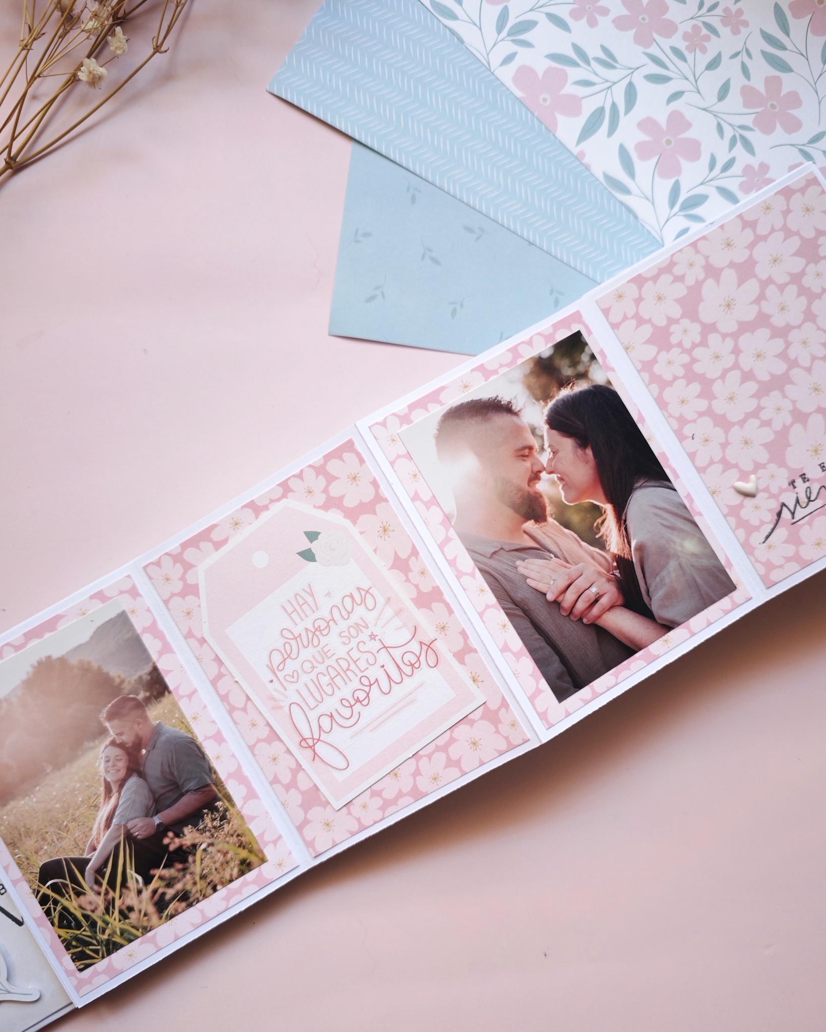 estructura mini álbum scrapbooking paso a paso