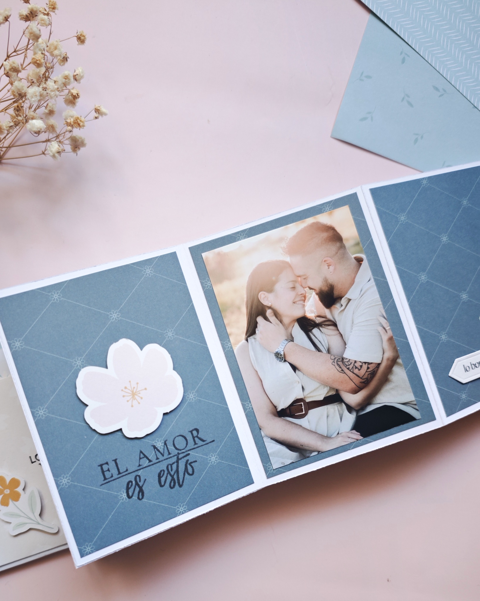 mini álbum scrapbooking acordeón colección Maitia