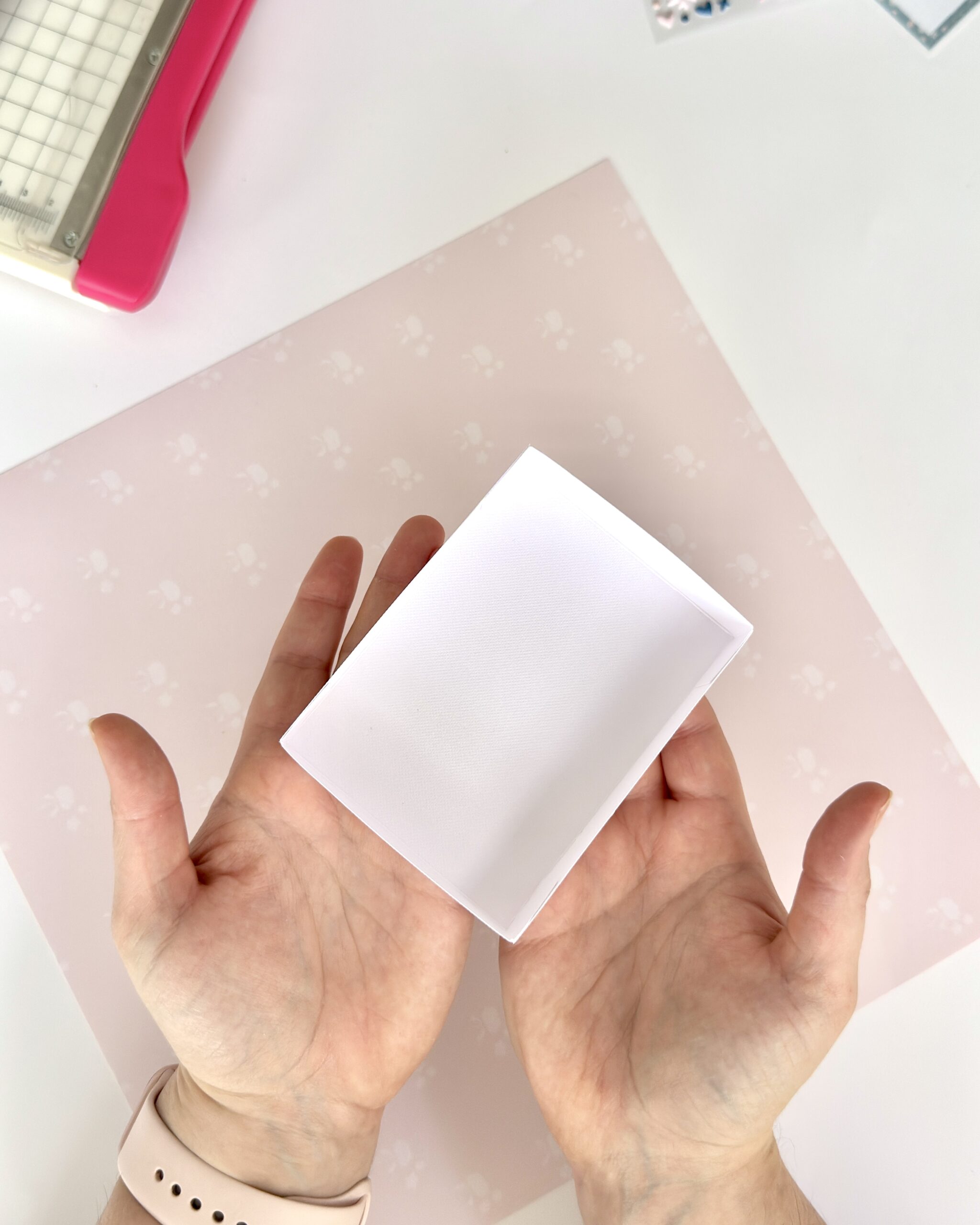 Tutorial paso a paso scrapbooking caja cerillas