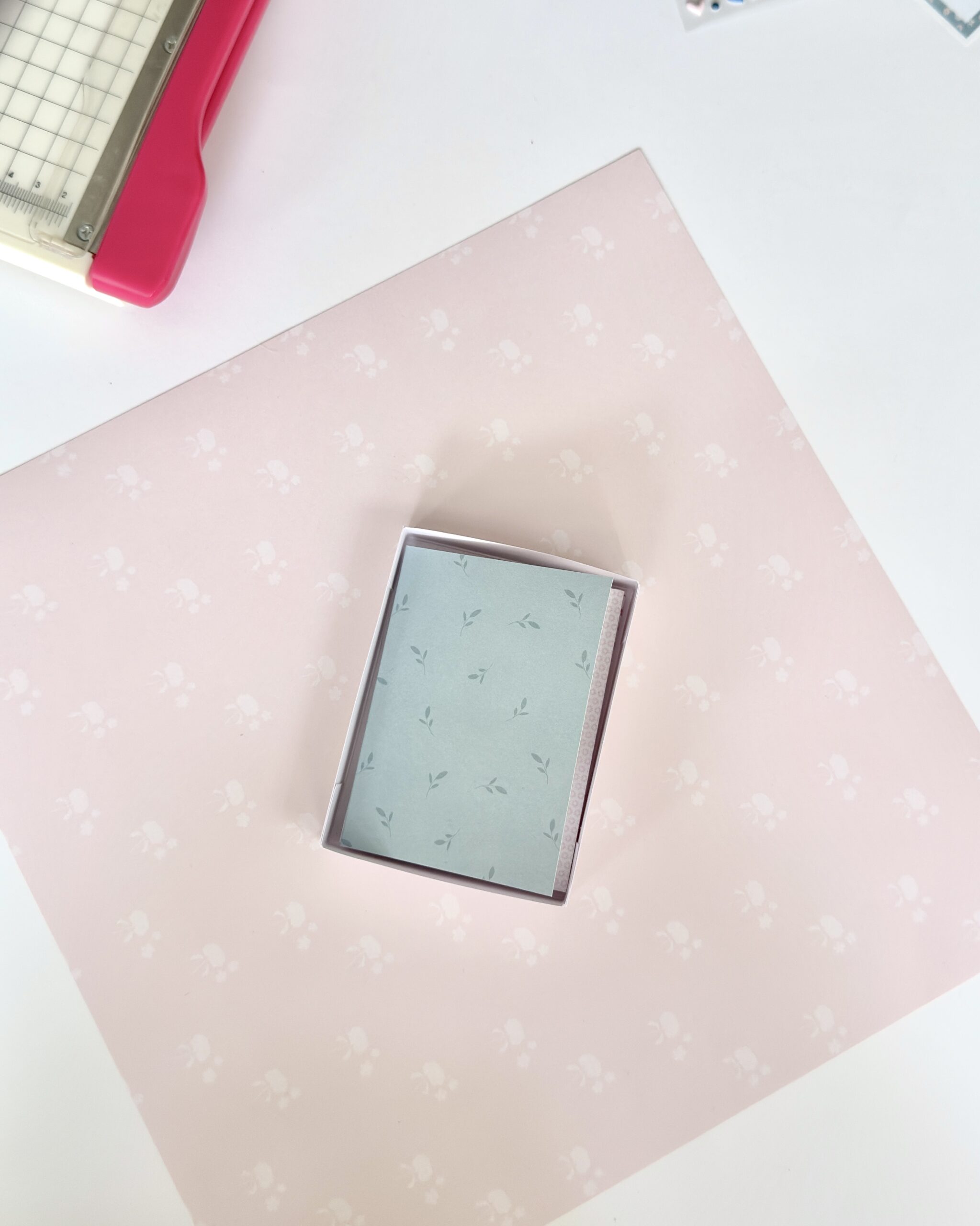 Tutorial paso a paso scrapbooking caja cerillas