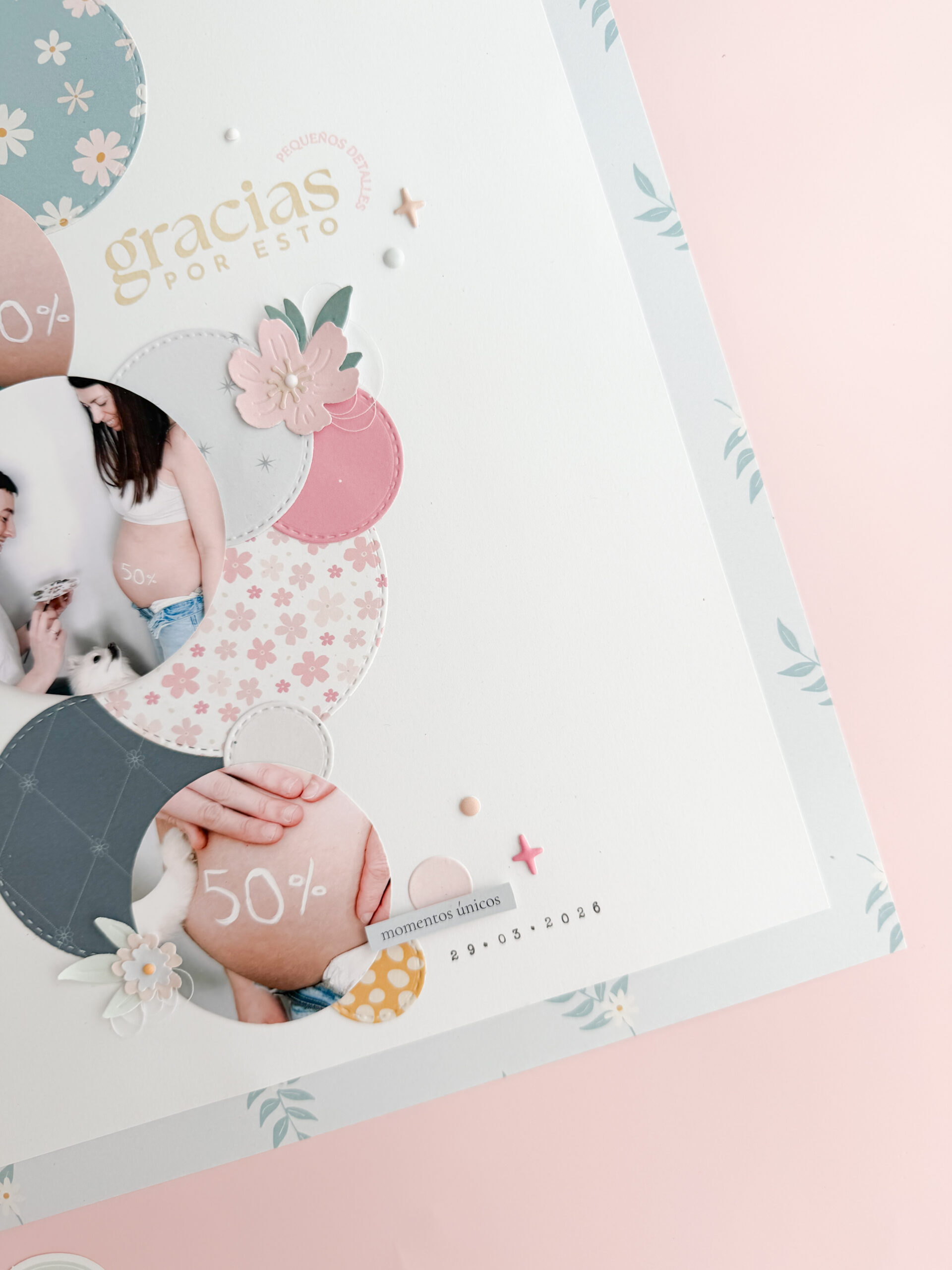     Idea de scrapbooking para documentar embarazo