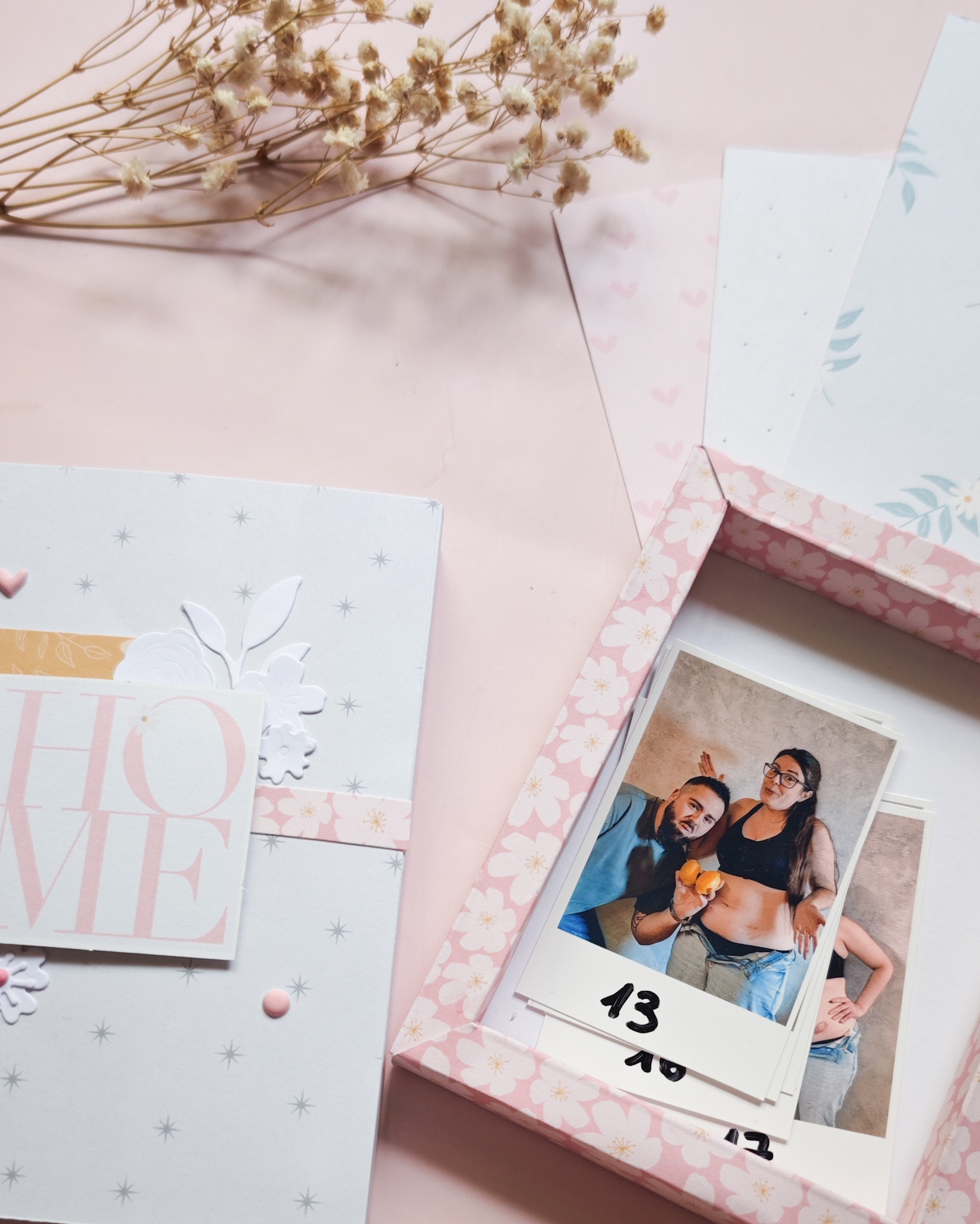Caja de recuerdos hecha a mano para conservar fotografías y momentos importantes de forma creativa