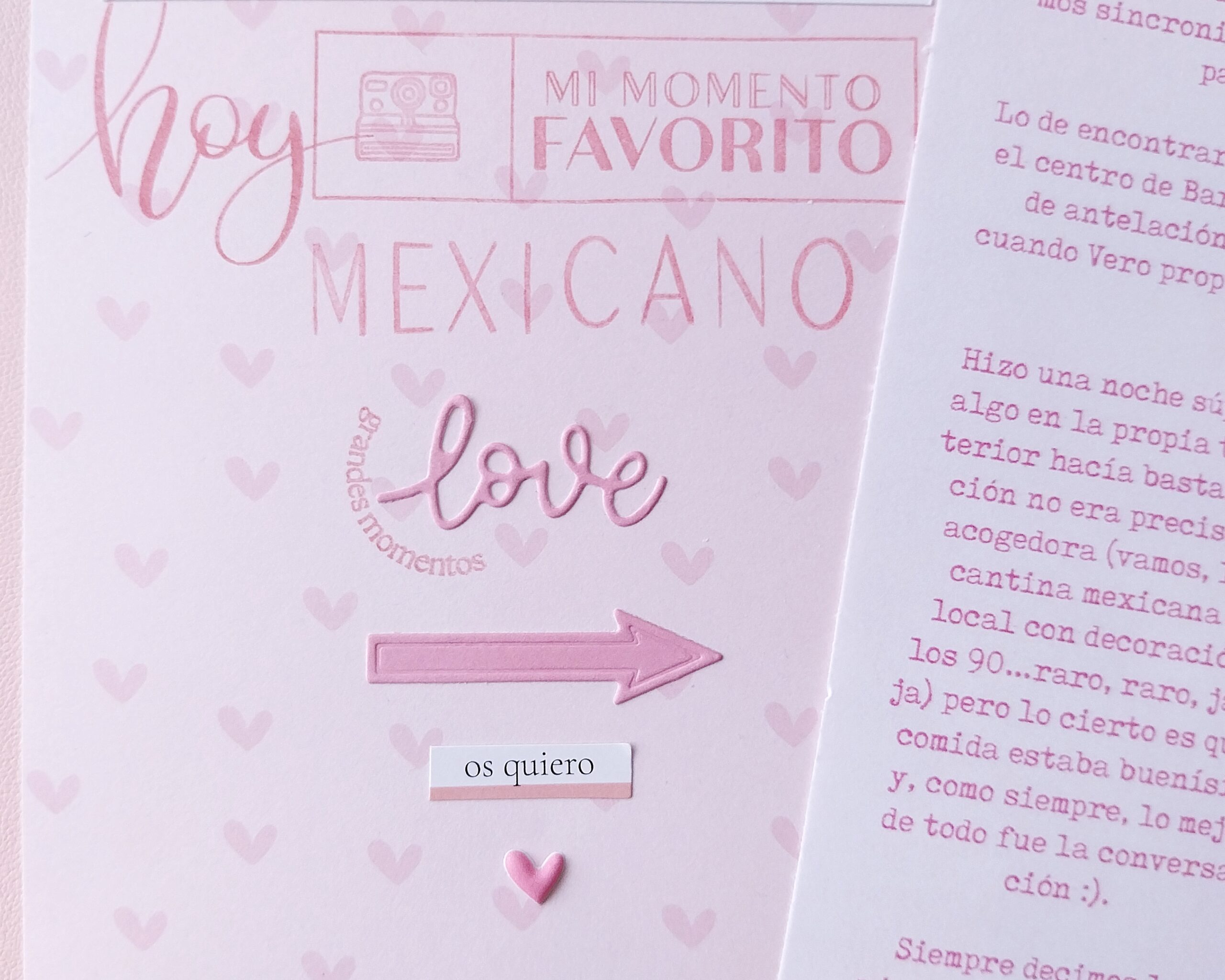 Inspiración para utilizar sellos de scrapbooking en proyectos de álbumes y páginas de recuerdos.