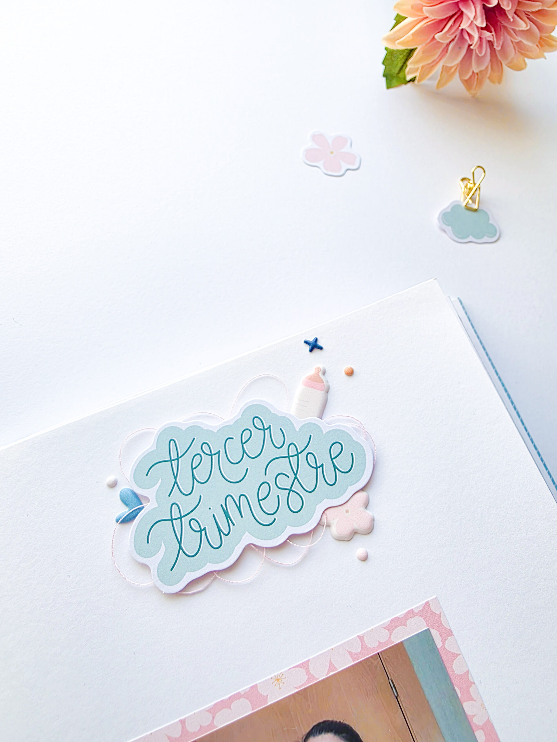     Diario de embarazo decorado con la colección Maitia.
